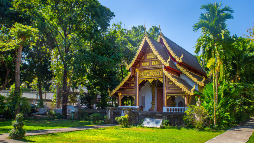 Chiang Man Wat, na cidade velha de Chiang Mai