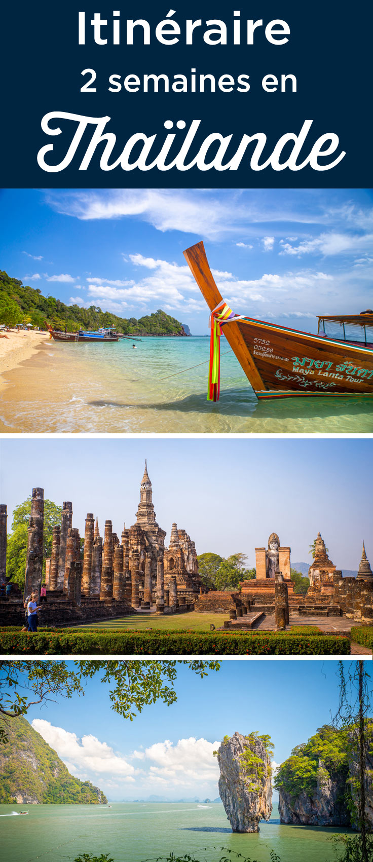 itineraire 2 semaines en Thailande