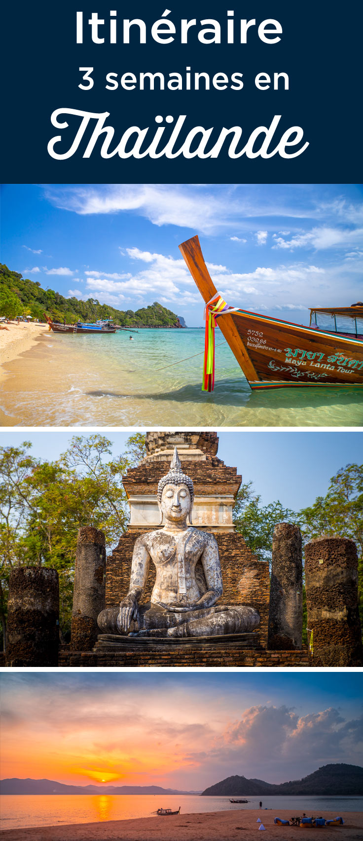 itineraire 3 semaines en Thailande