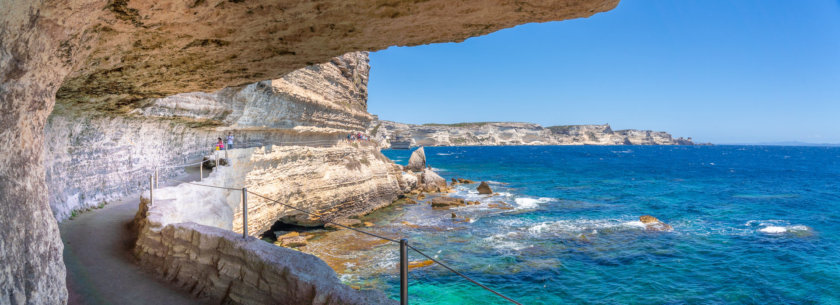 King of Aragon's Staircase cliffs Bonifacio