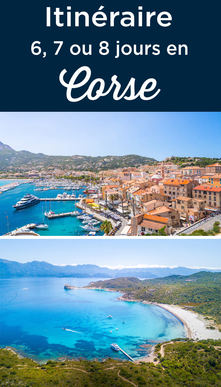 itineraire 6-7-8 jours en Corse