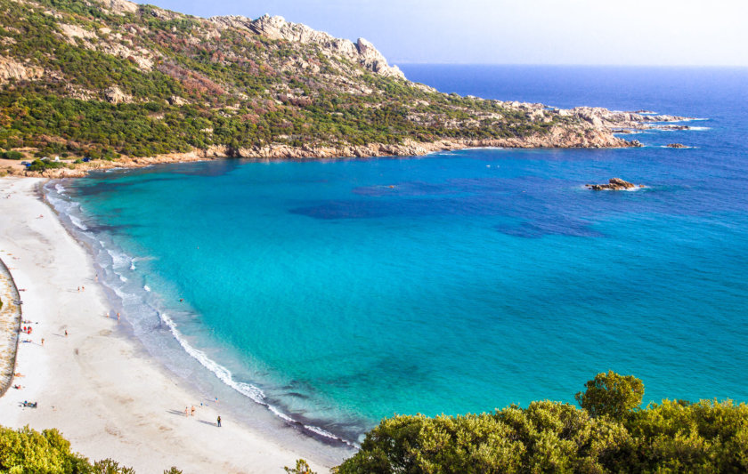 Plage de Roccapina corse