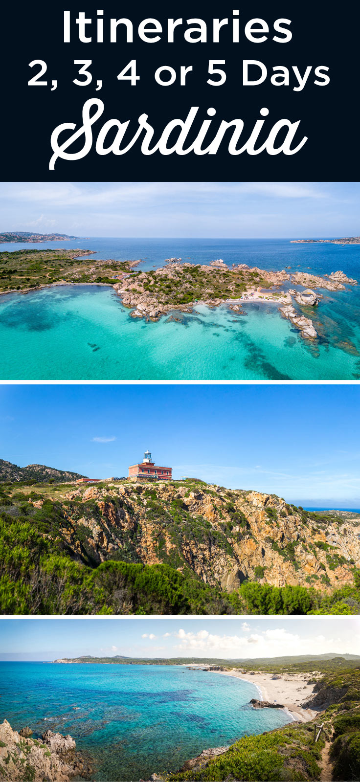 Sardinia itinerary 2 3 4 5 days