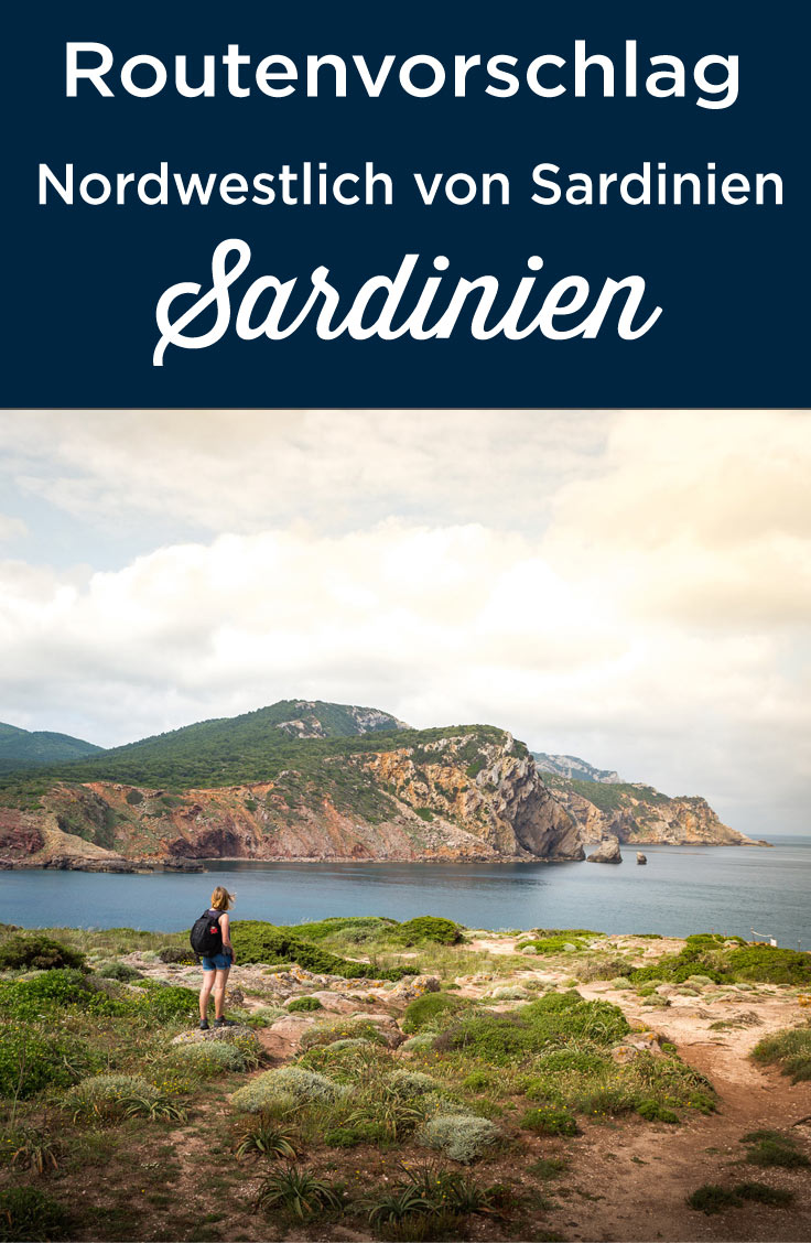 Reiseroute nordwestlich von Sardinien-Alghero