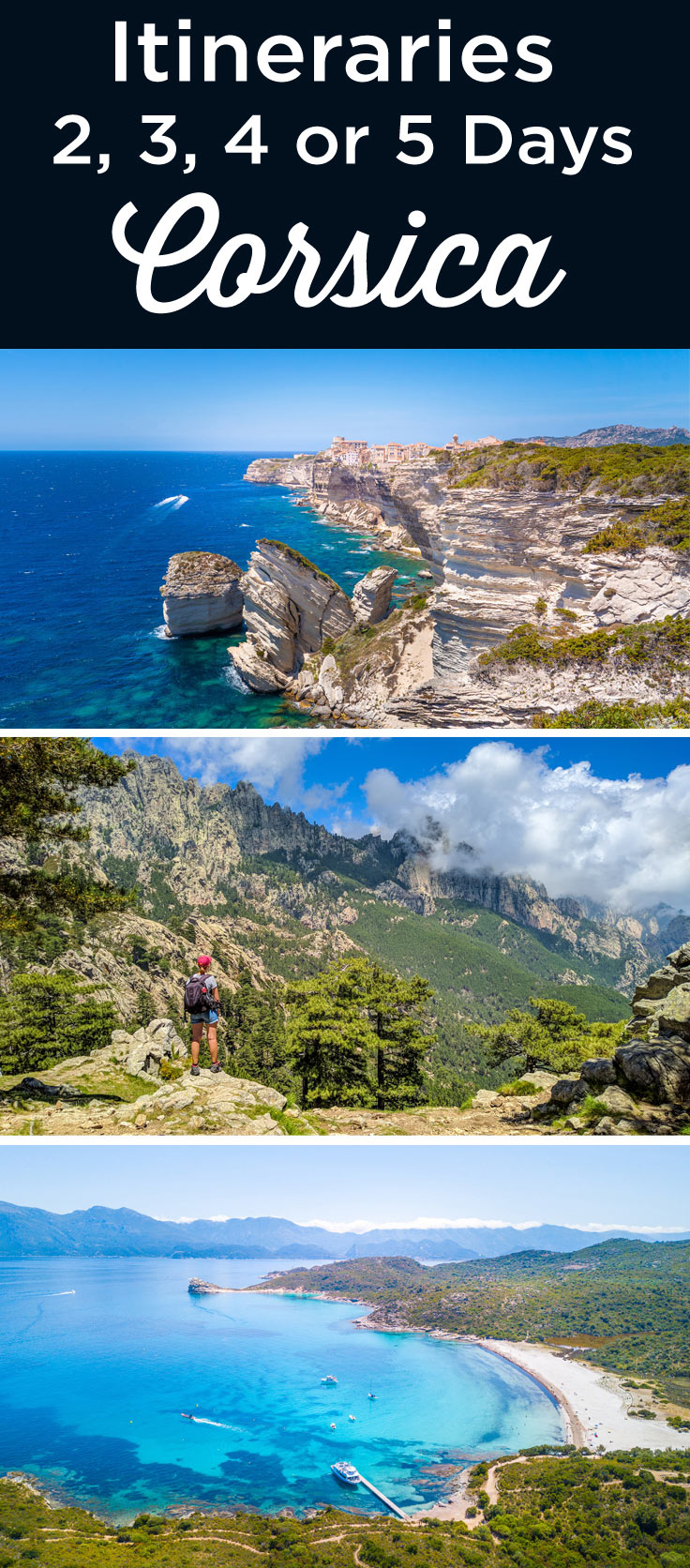 Itinerary Corsica 2-3-4-5 days