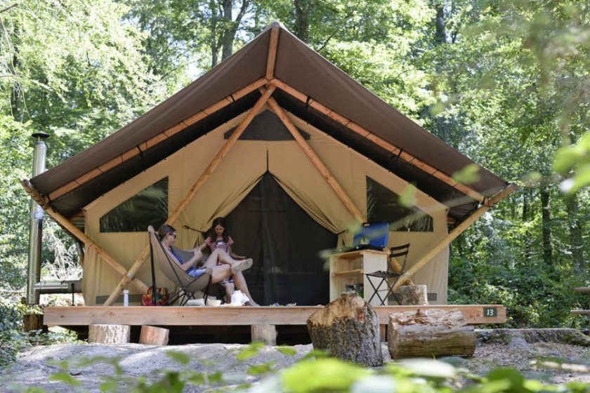 Tente de trappeur Huttopia Wattwiller - Week end en Alsace insolite