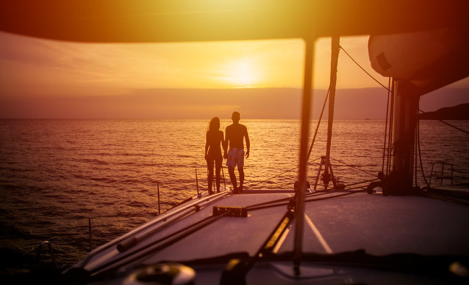 croisiere catamaran Santorin