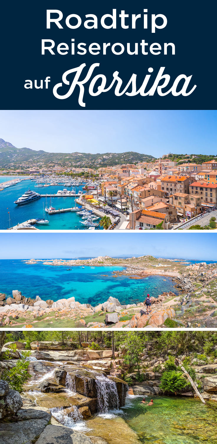 Korsika roadtrip route