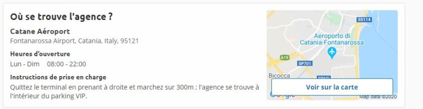 Récuperer votre voiture de location