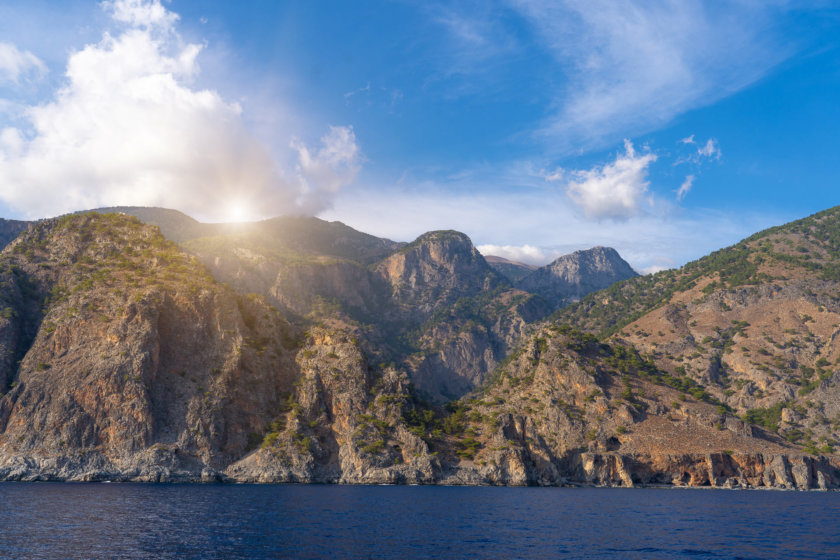 Gorges de Samaria - vue depuis le bateau