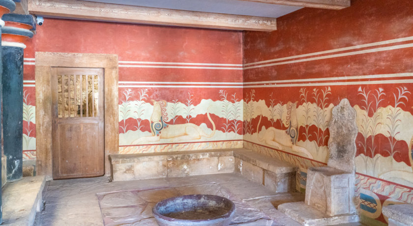 Palais de Knossos fresque