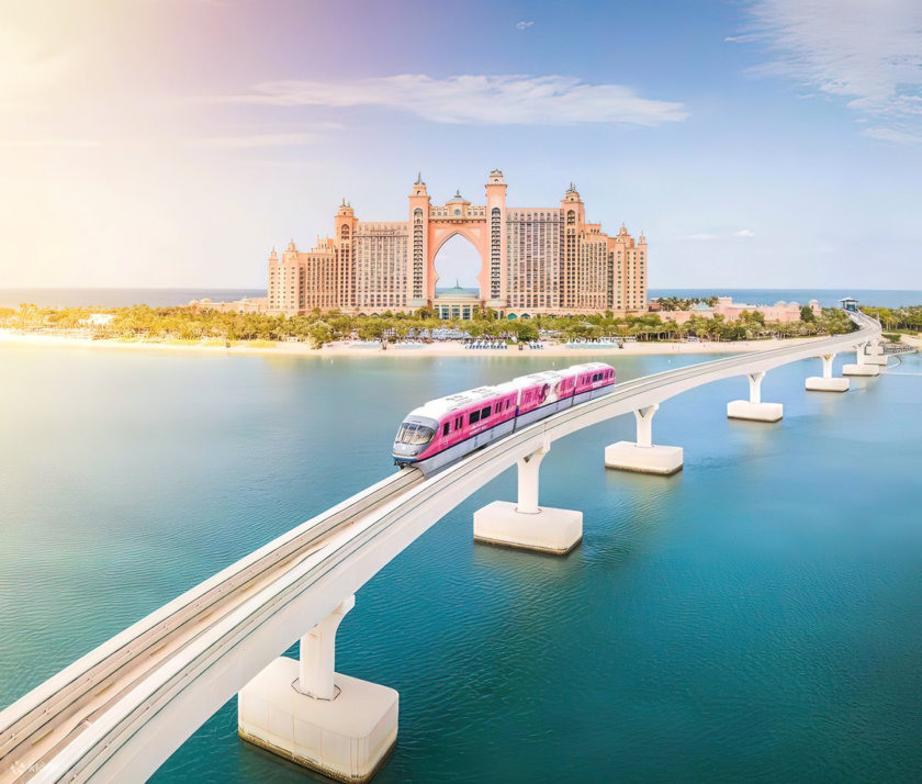 The Palm Jumeirah monorail