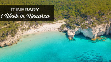 one week in Menorca