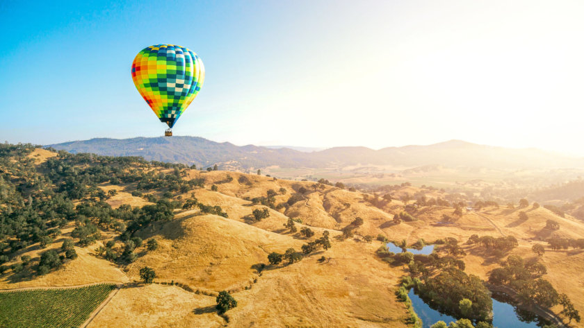 Napa Valley hot air baloon