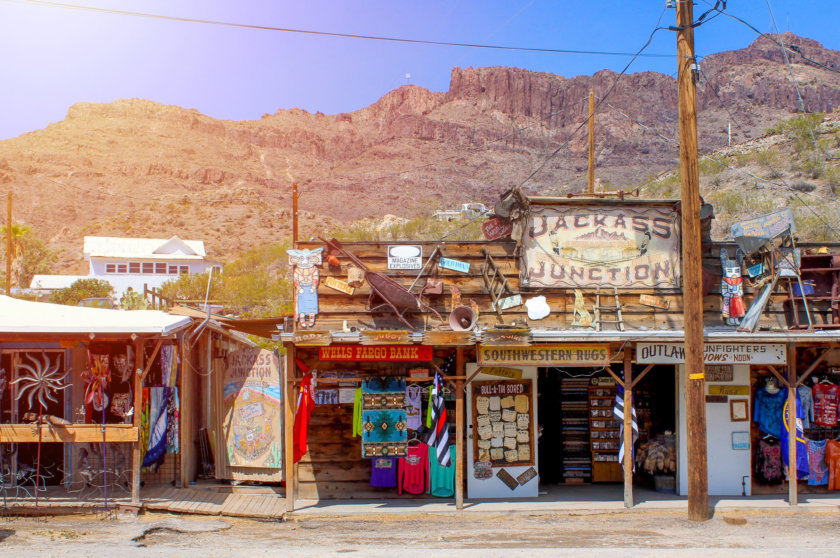 Oatman gold mining town Route 66