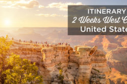 usa west coast itinerary 2 weeks