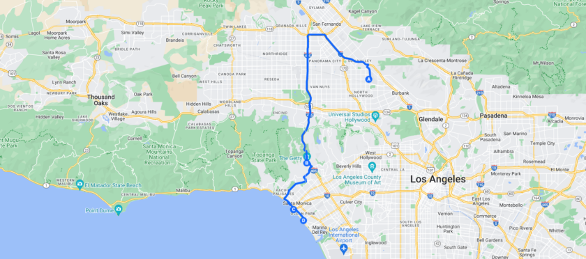 3 jours à Los Angeles - Itinéraire du jour 3