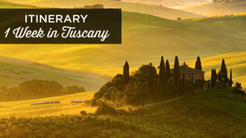 one week in Tuscany