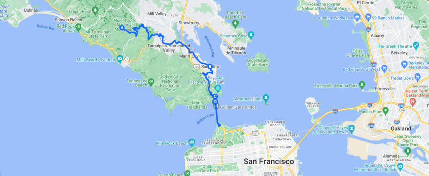 4 jours à San Francisco, itinéraire du 3ème jour