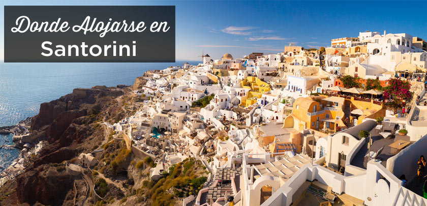 Donde alojarse en Santorini