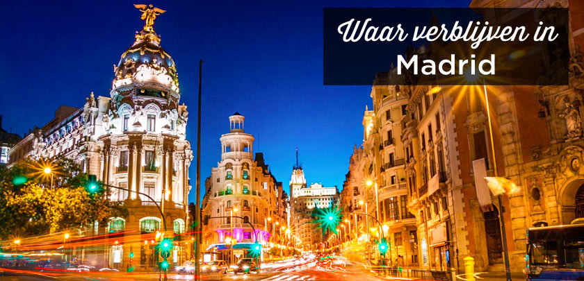 Waar verblijven in Madrid
